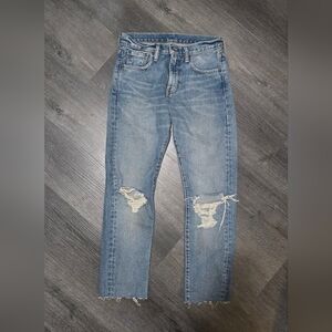 LEVI'S Distressed Blue Jeans 505C